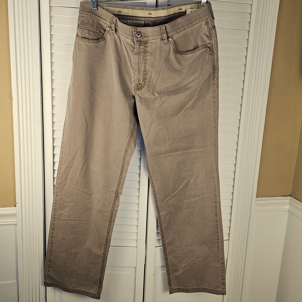 Hiltl‎ Mens Gray Straight Leg 5 Pocket Jeans 36x30